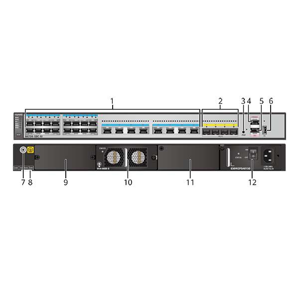 Описание аппаратного обеспечения переключателей серии S6700 (V200) - S6720 - 32C - SI - AC